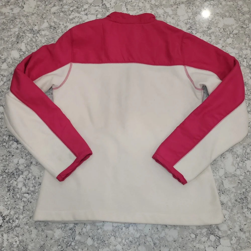 Disney Minnie Mouse Full Zip Fleece Pink White Small/Medium - Picture 8 of 10